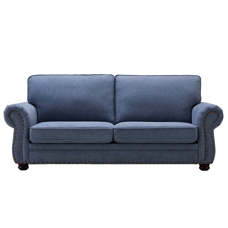 affordable blue sofa