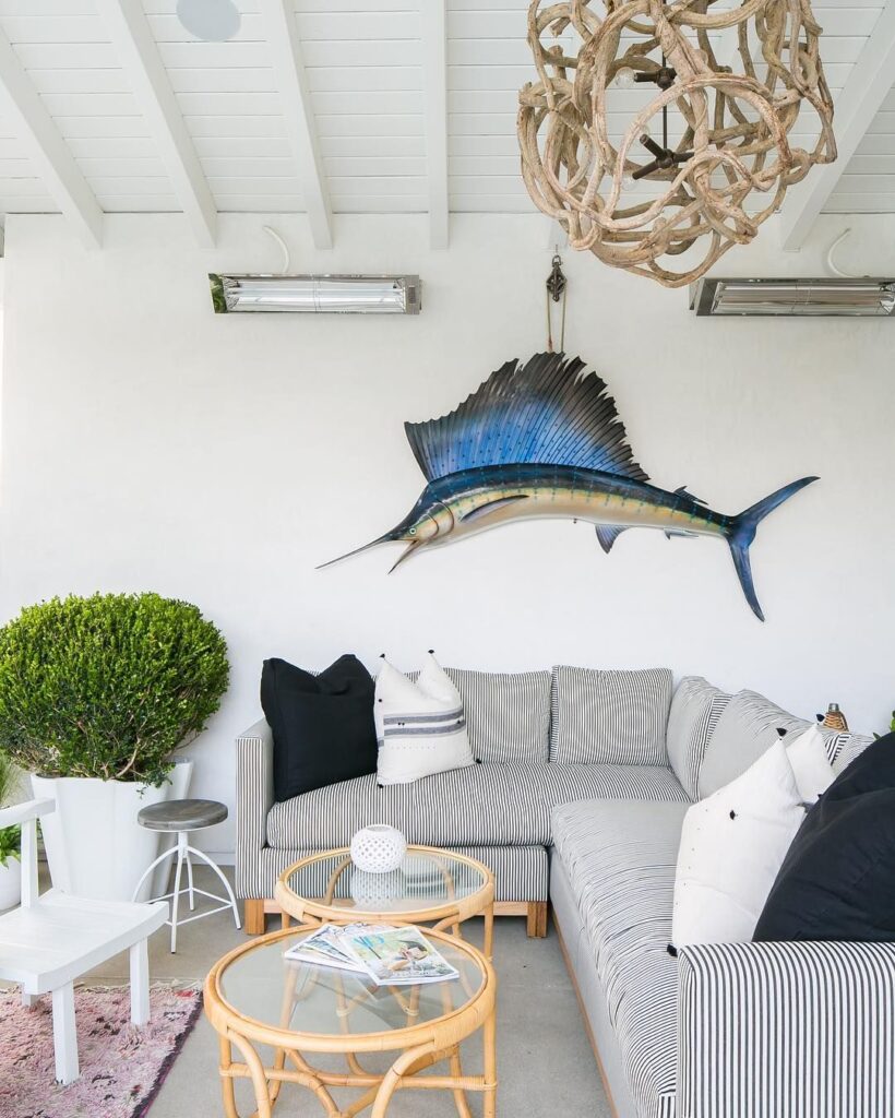 marlin fish in living room